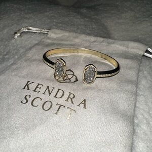 Kendra Scott Elton Gold Cuff in Platinum Drusy
